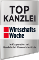 Auszeichnung der WirtschaftsWoche für die Hamburger Kanzlei Martens & Wieneke-Spohler als Top-Kanzlei für Arbeitsrecht in Hamburg.